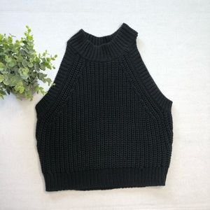 Like Mynded Mock Neck Sleeveless Sweater Tank